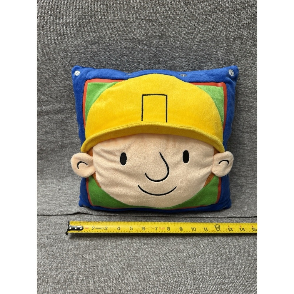 Vintage Bob The Builder Cartoon Boys Throw Pillow Decor